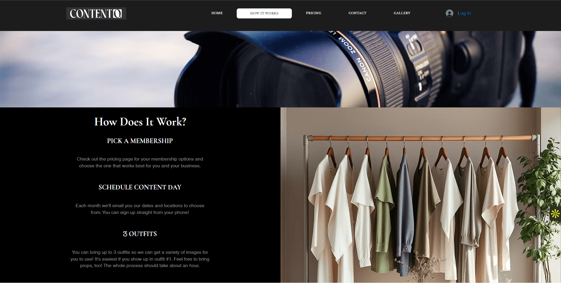 CONTENTO supporting interface