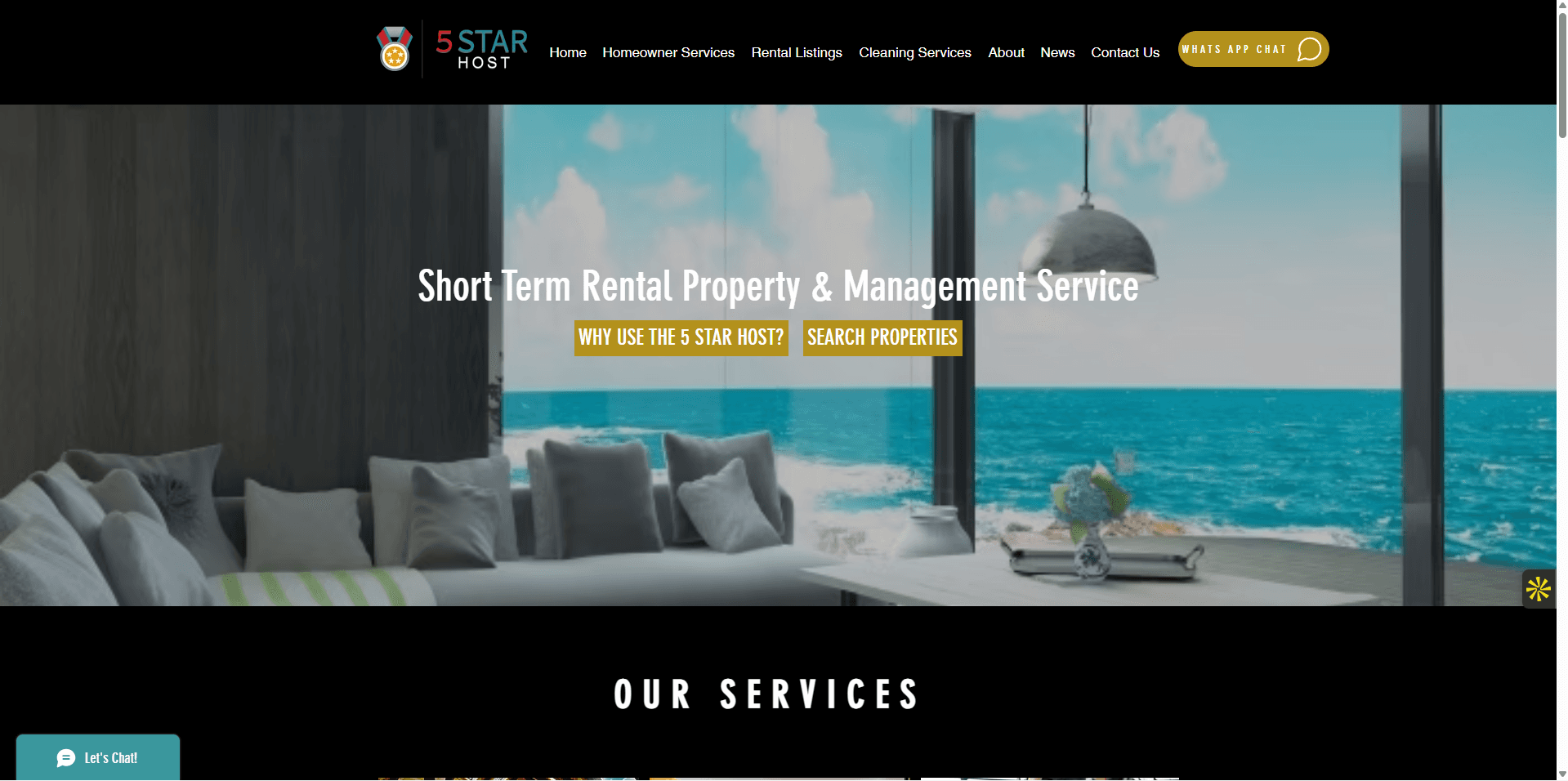 THE 5 STAR HOST website