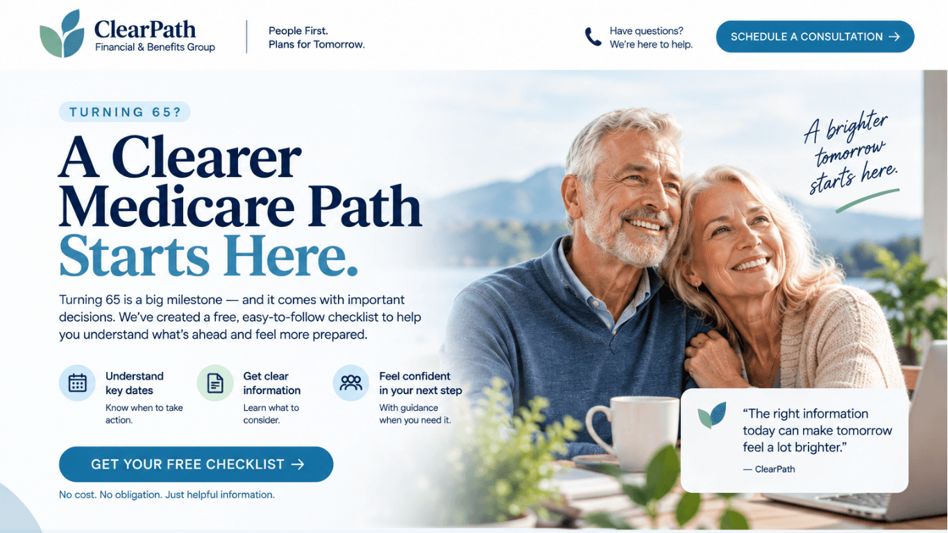 Landing page and event experience