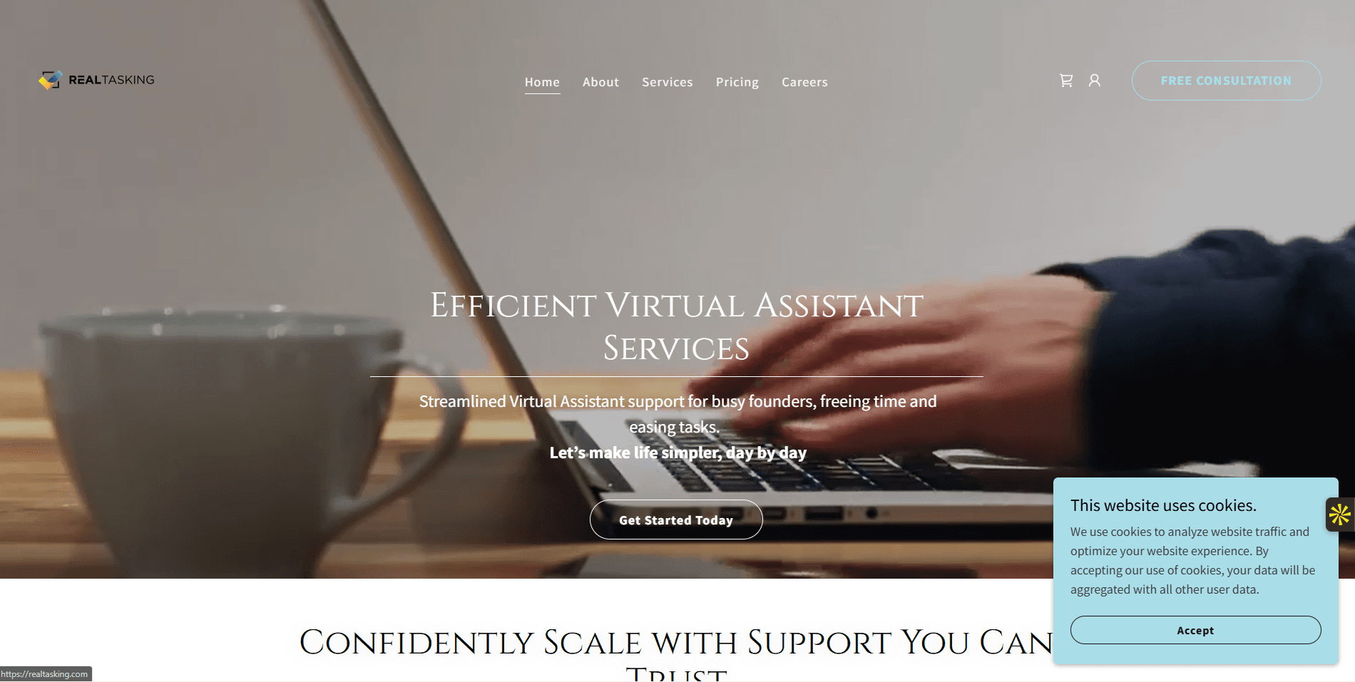 REAL TASKING website
